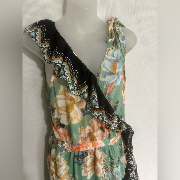 Anthropologie FARM RIO Monica Wrap Dress Floral Print - Picture 5 of 16